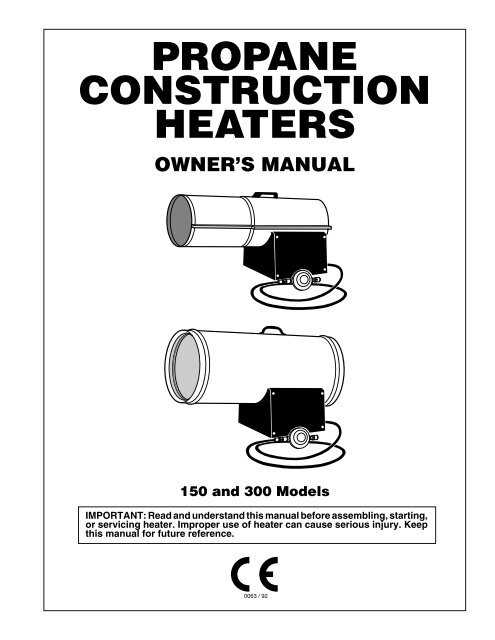 propane heater parts diagram