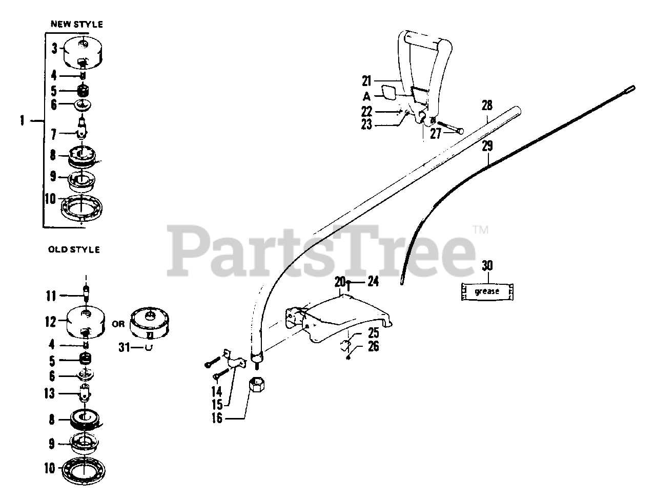 weedeater parts diagram