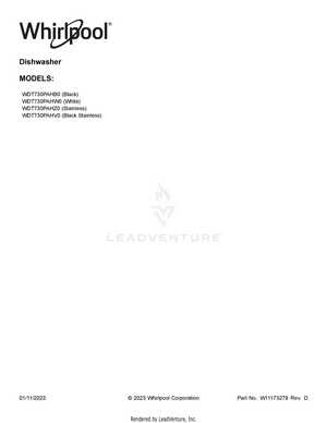 whirlpool wdt730pahz0 parts diagram