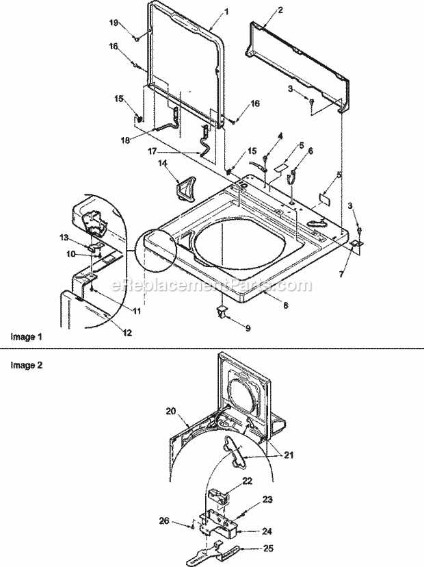 top load washing machine parts diagram