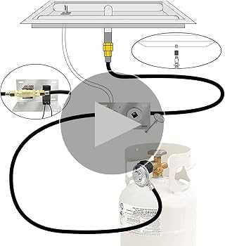 propane fire pit parts diagram