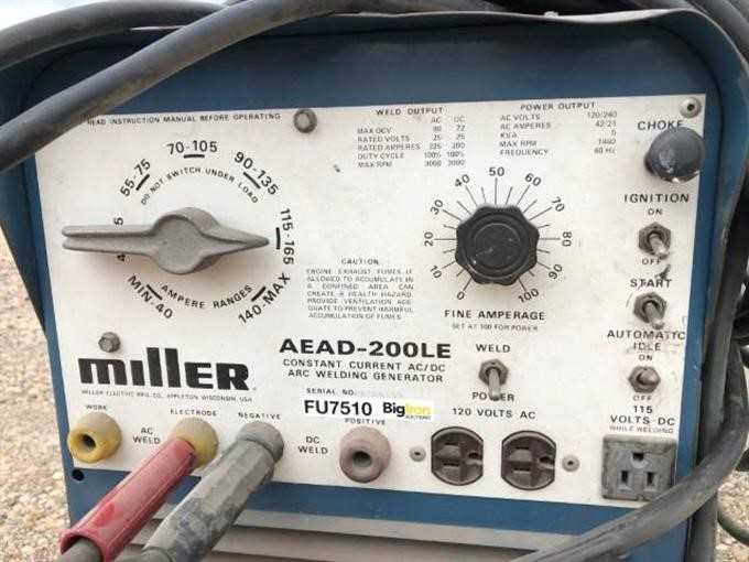 miller aead 200le parts diagram