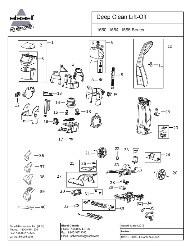 bissell parts diagram