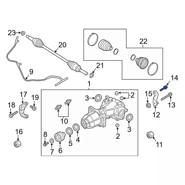 ford escape parts diagram