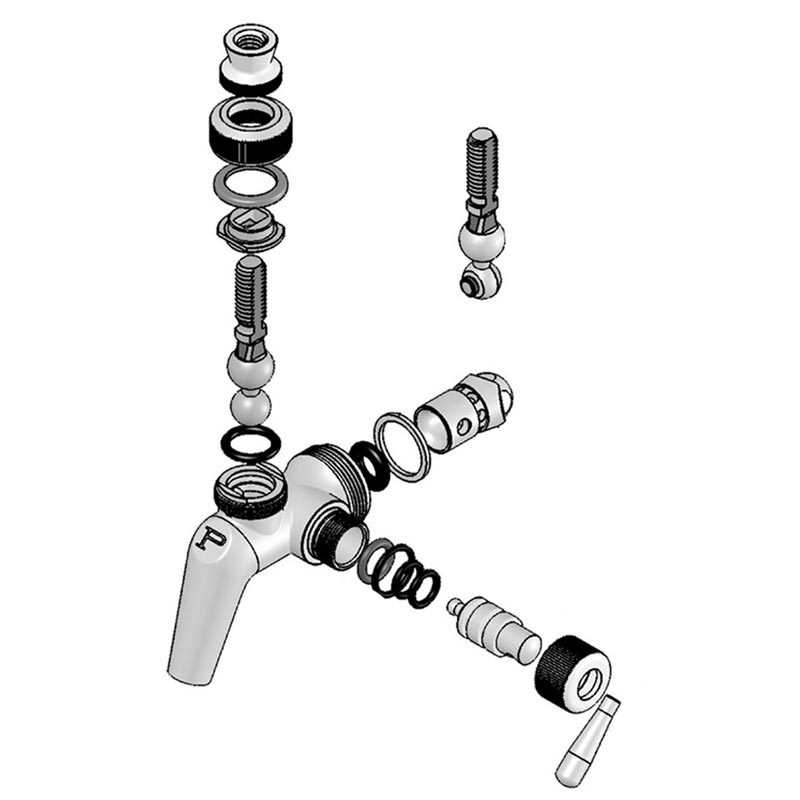 commercial faucet parts diagram