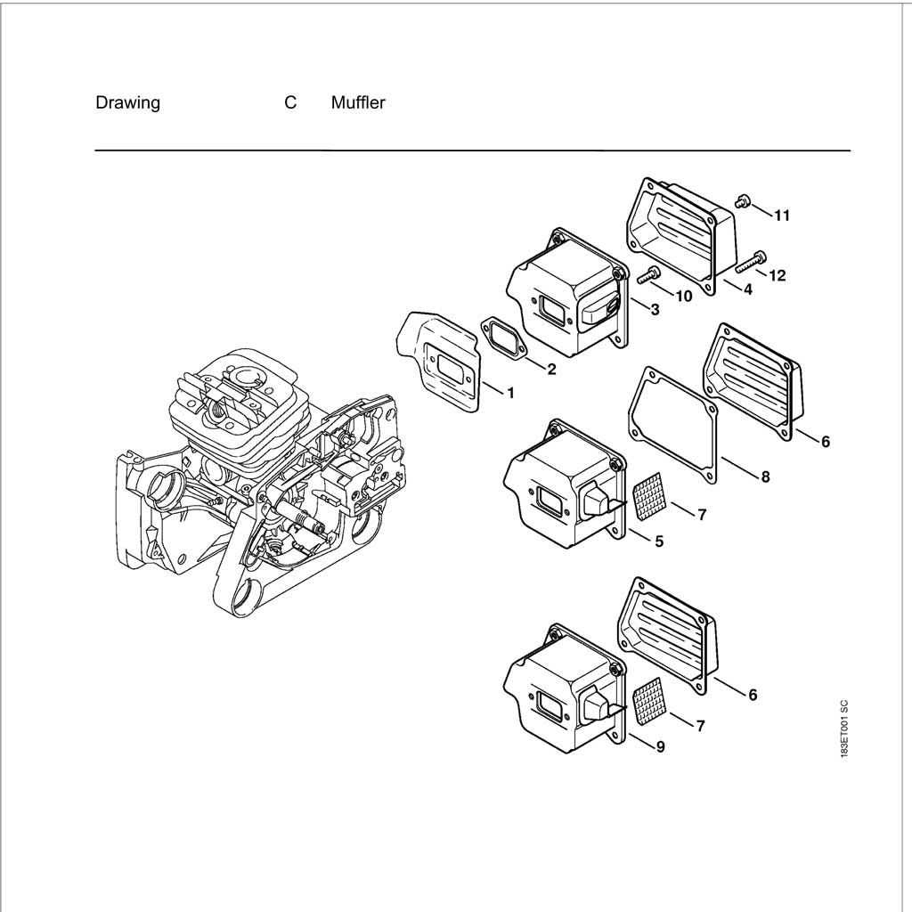 stihl 034 parts diagram