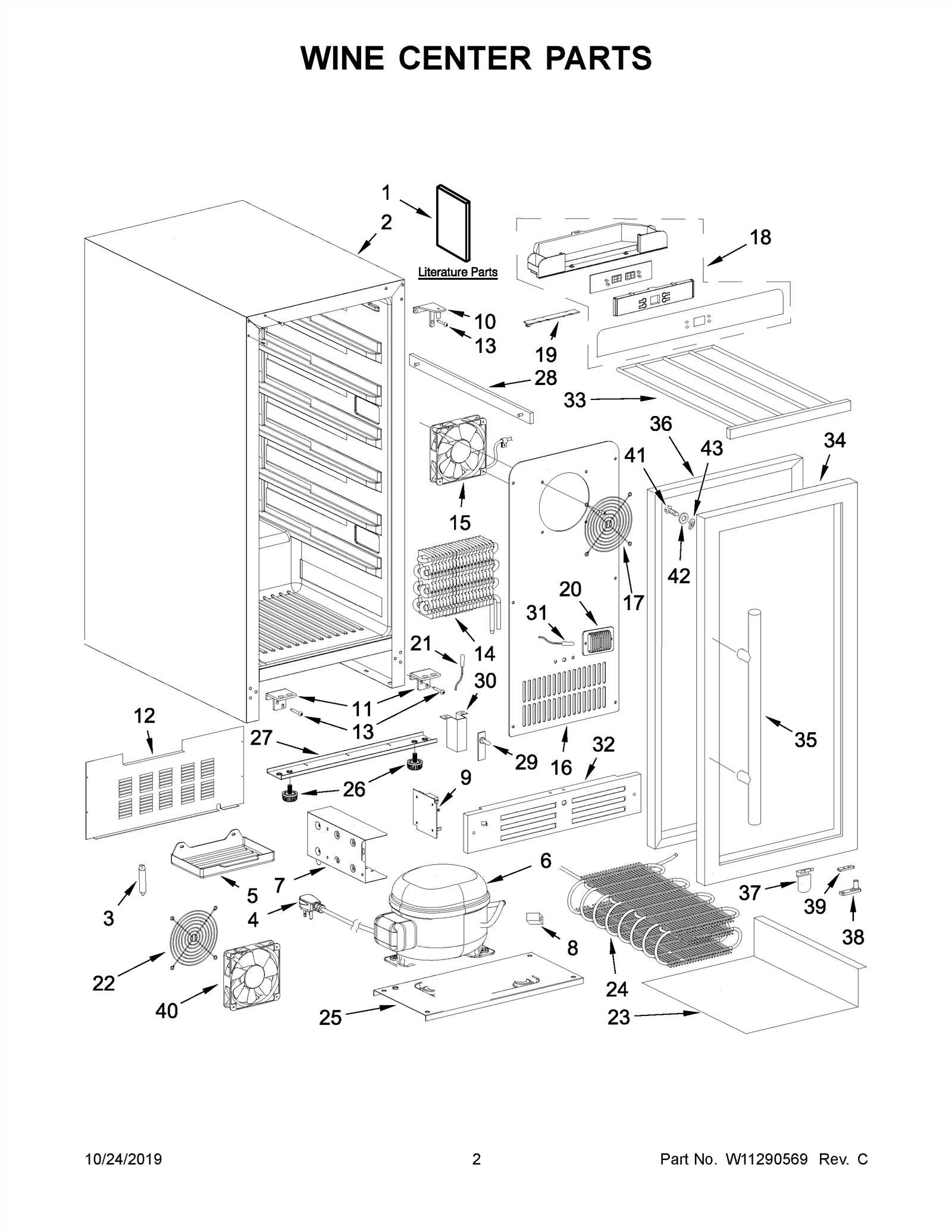 whirlpool refrigerator parts diagram