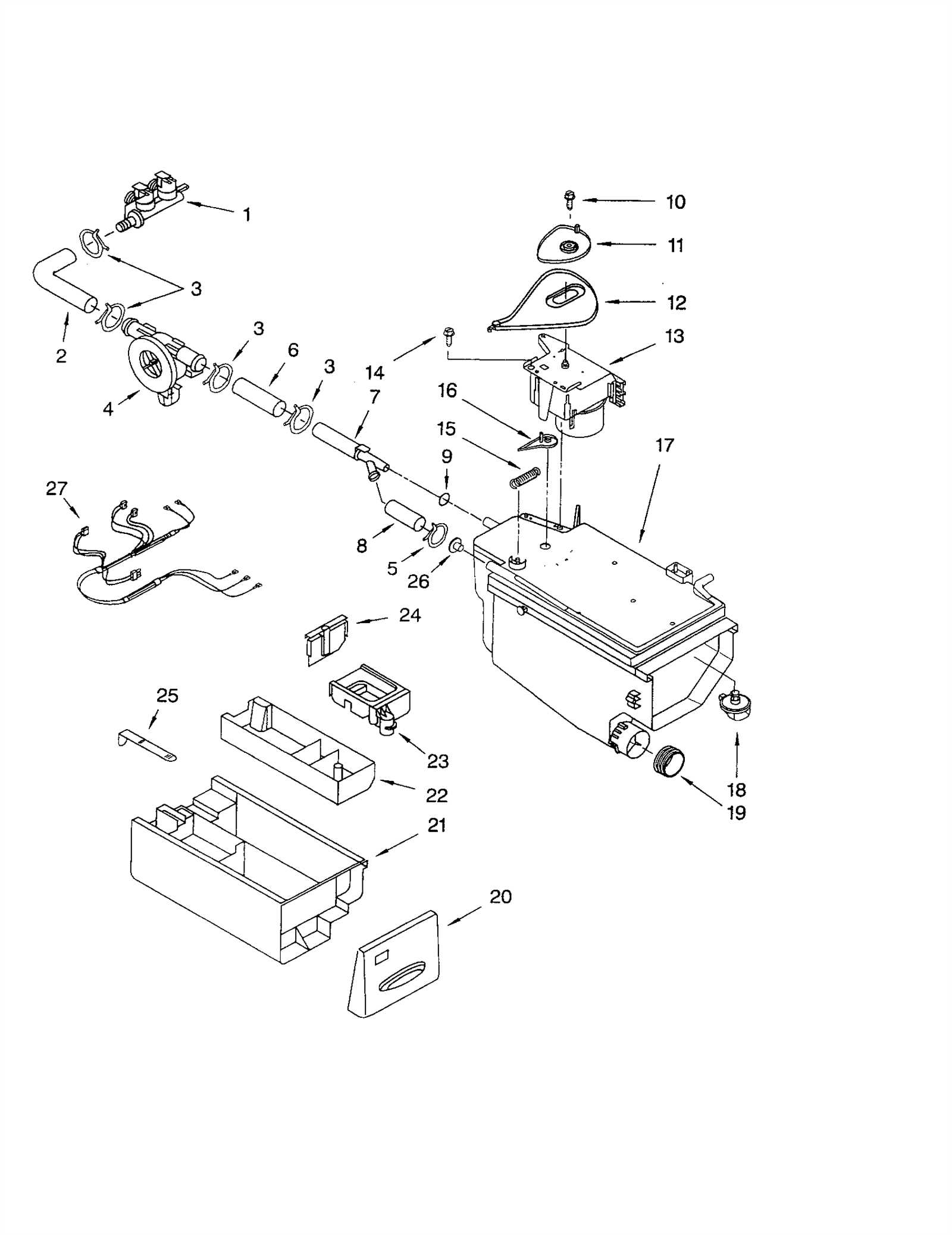 kenmore series 90 washer parts diagram