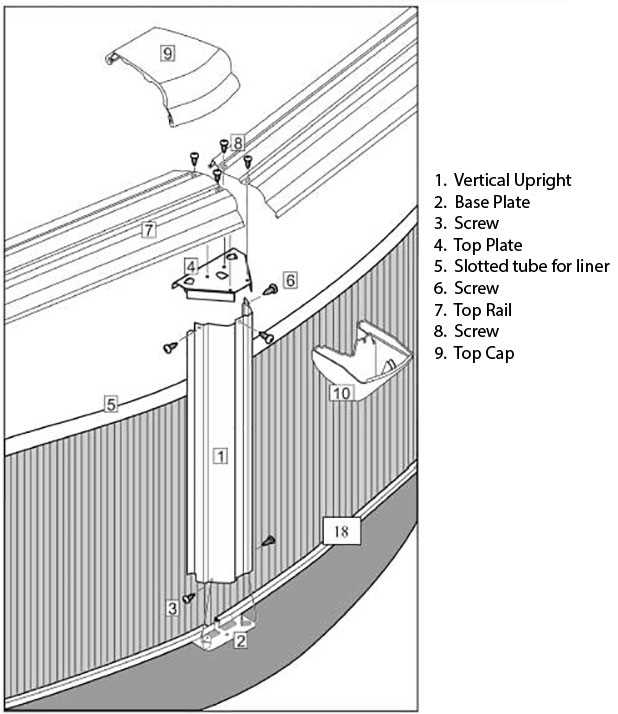 above ground pool parts diagram