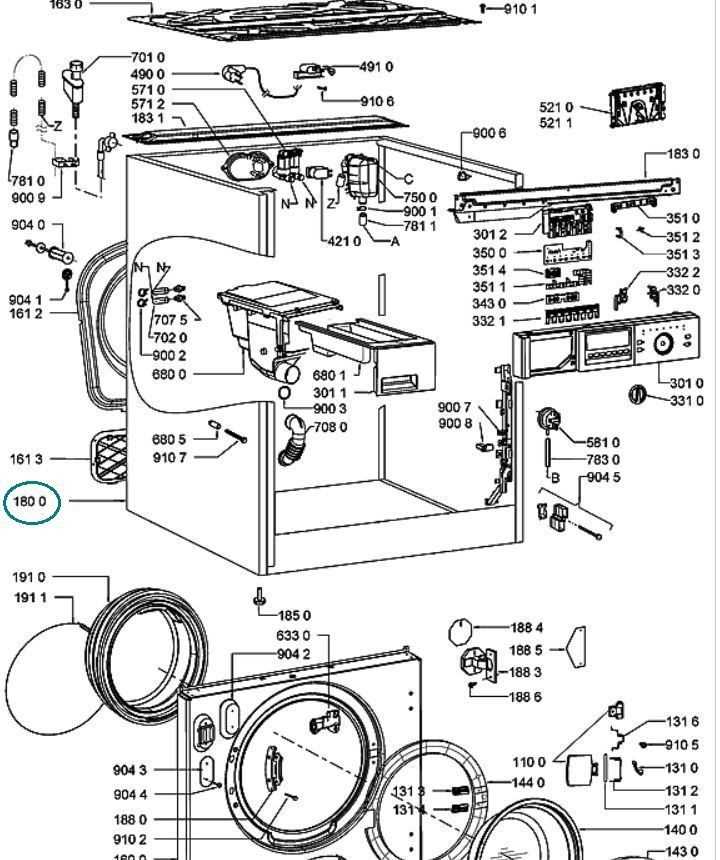 whirlpool washing machine parts diagram