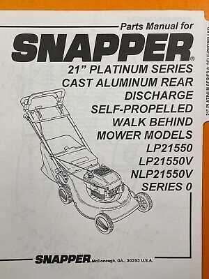 walk behind snapper self propelled lawn mower parts diagram