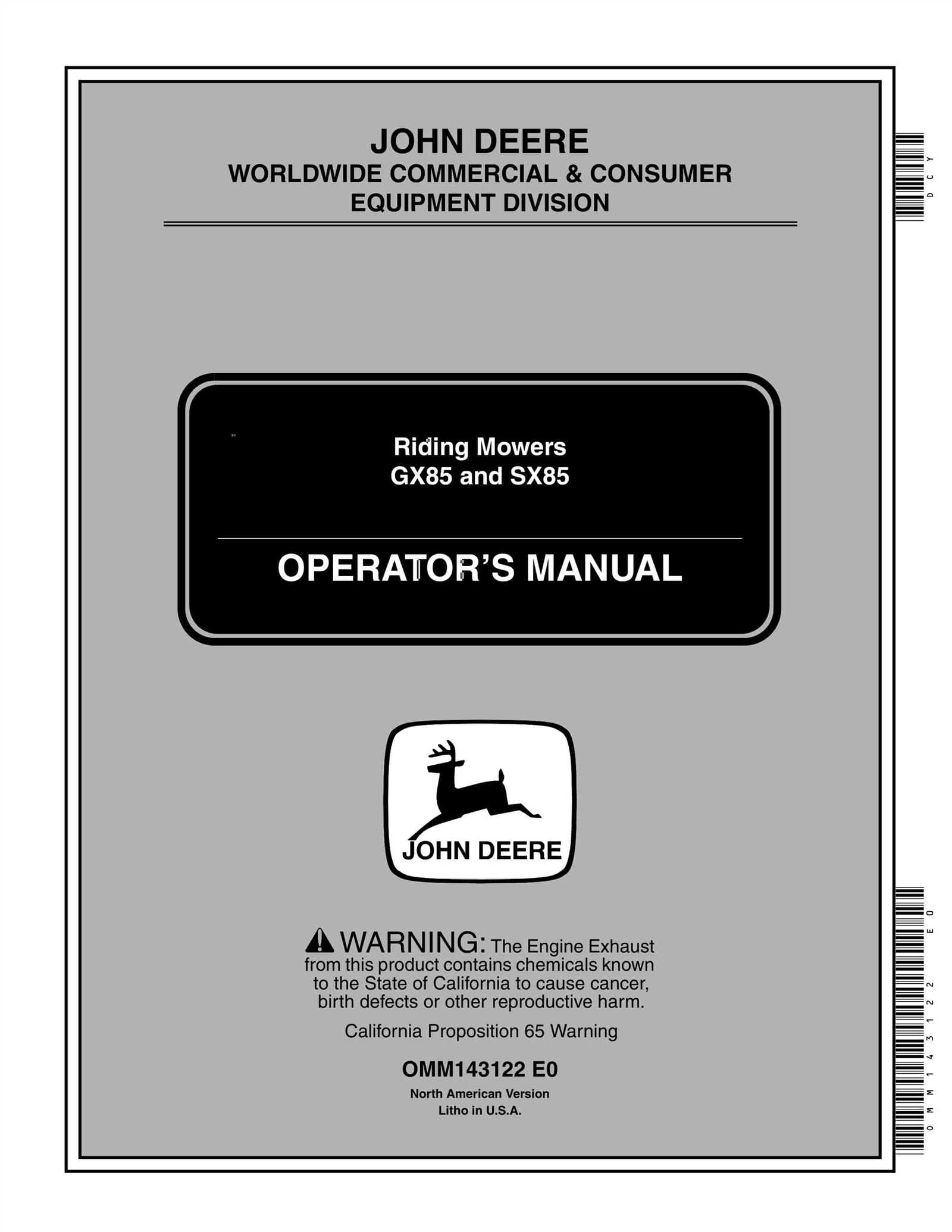 john deere gx85 parts diagram