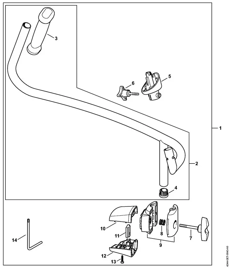 stihl br 450 parts diagram