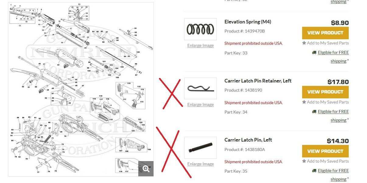 franchi affinity parts diagram