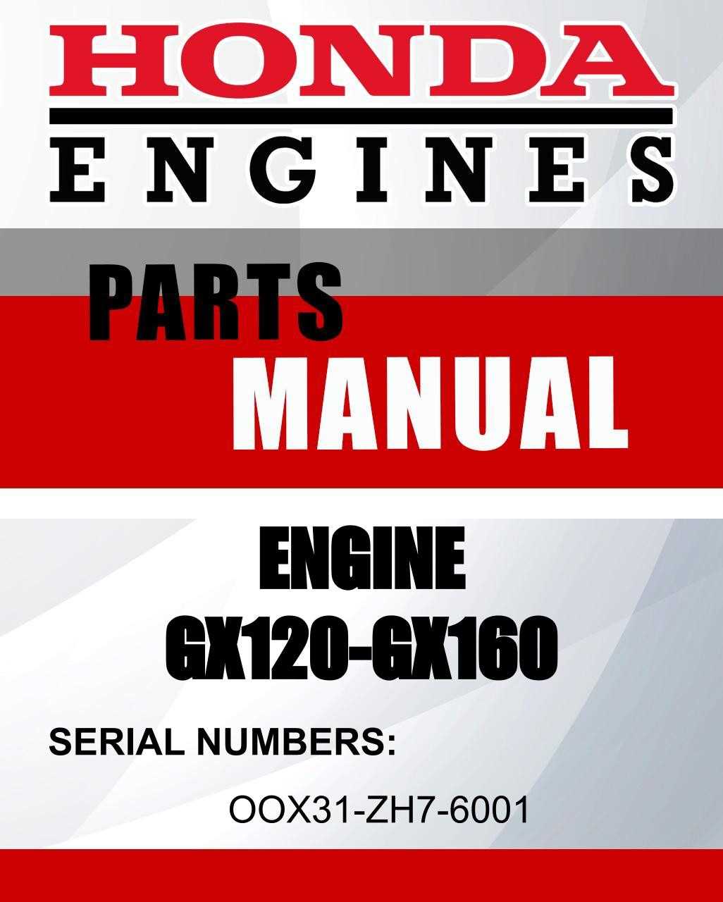 honda gx120 parts diagram