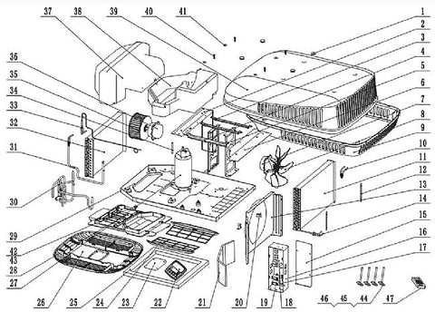 rv ac parts diagram