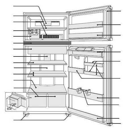 fridge parts diagram