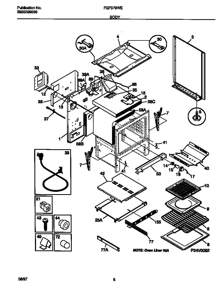 frigidaire stove parts diagram