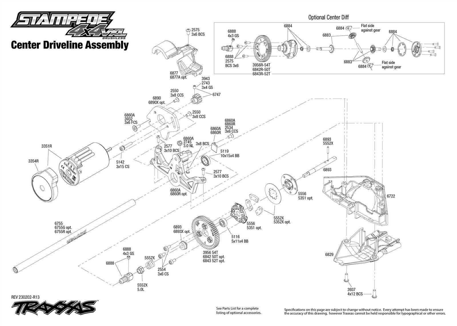 traxxas stampede 4x4 parts diagram