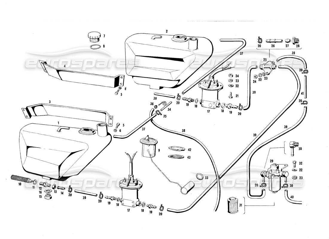 gas tank parts diagram