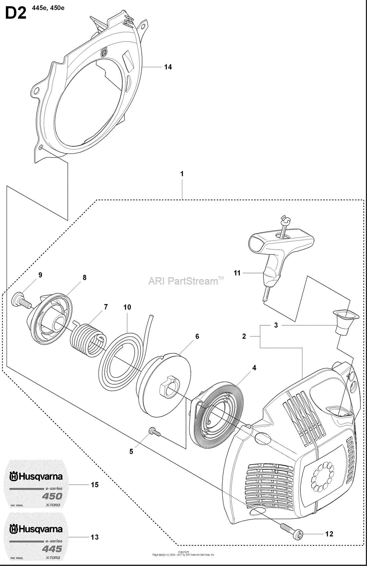 husqvarna 440 parts diagram