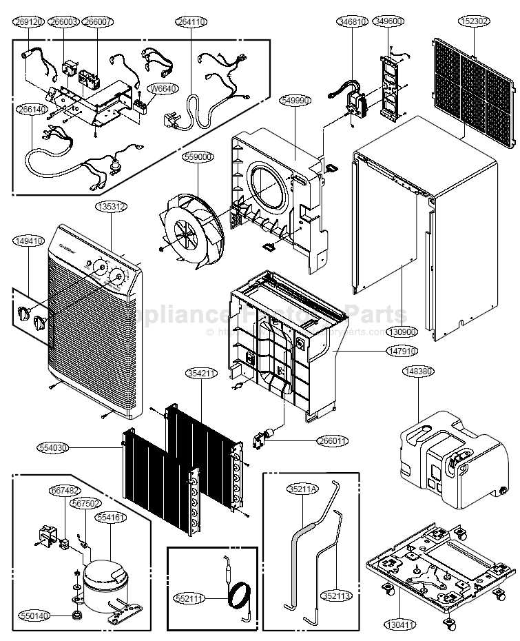 ge dehumidifier parts diagram