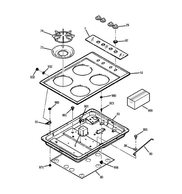 ge gas stove parts diagram