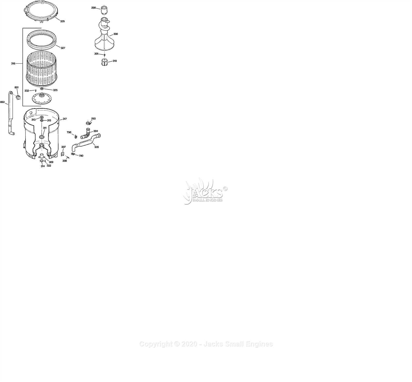 ge top load washer parts diagram