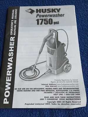 husky pressure washer parts diagram