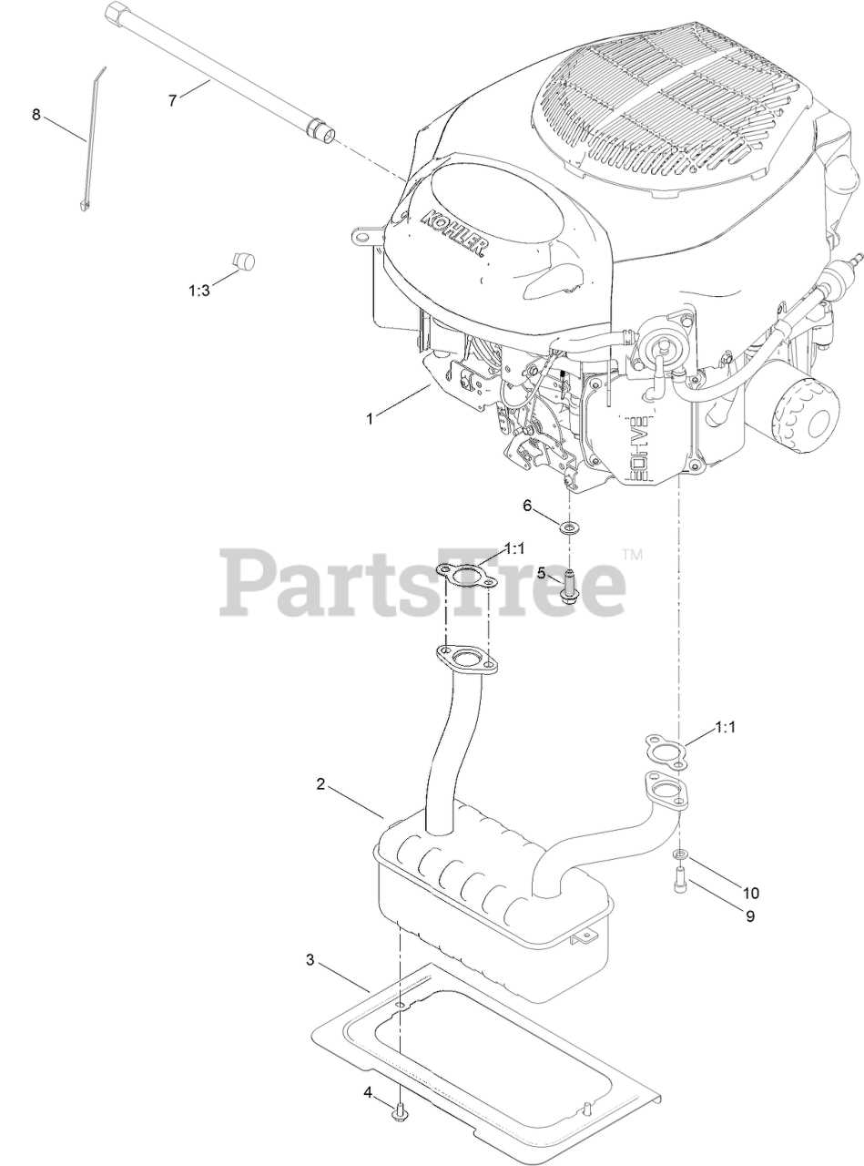 toro timecutter 50 parts diagram