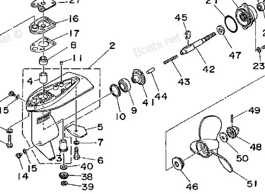 mercury 40 hp 2 stroke parts diagram