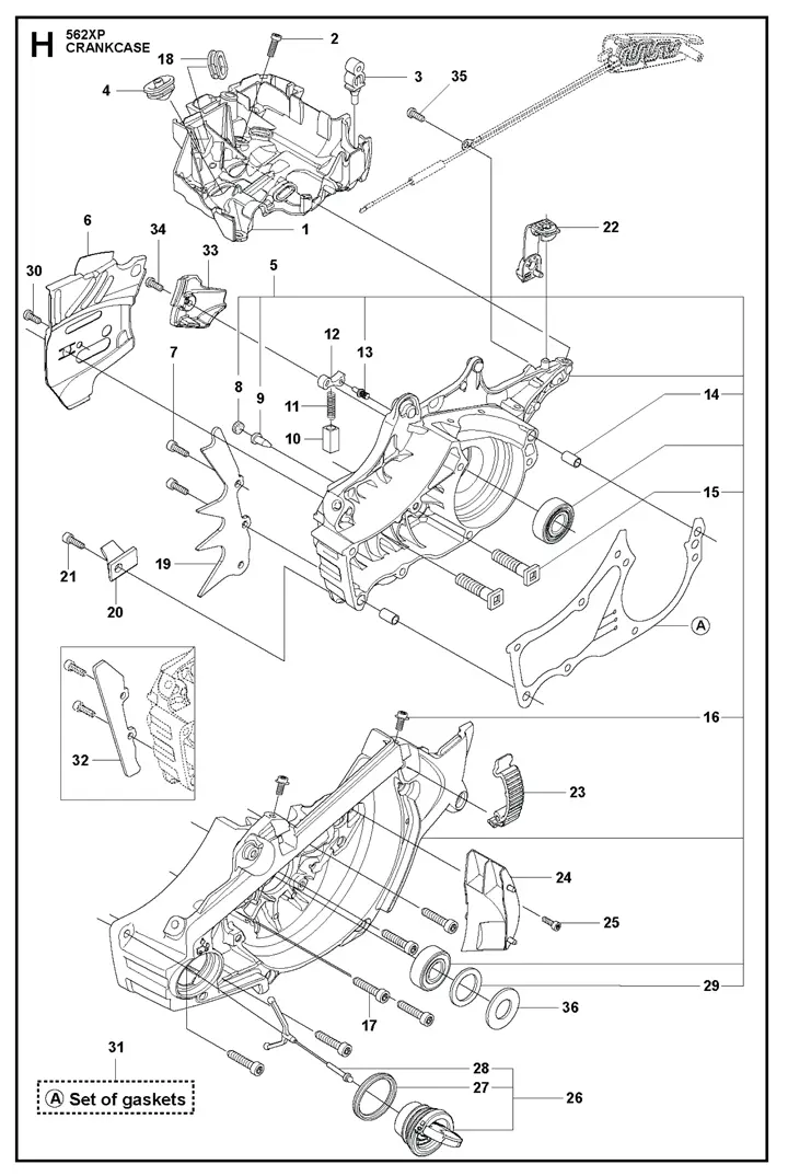 husqvarna 440 parts diagram