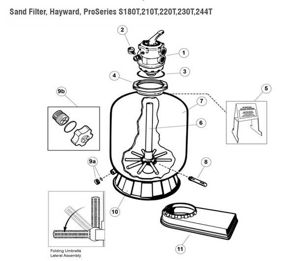 hayward pool pump parts diagram