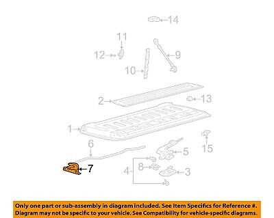 ford f150 tailgate parts diagram