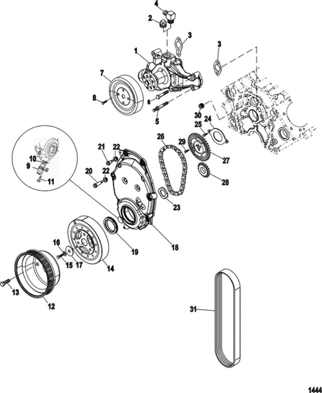 mercruiser 4.3 parts diagram