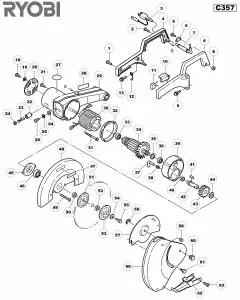 chop saw parts diagram