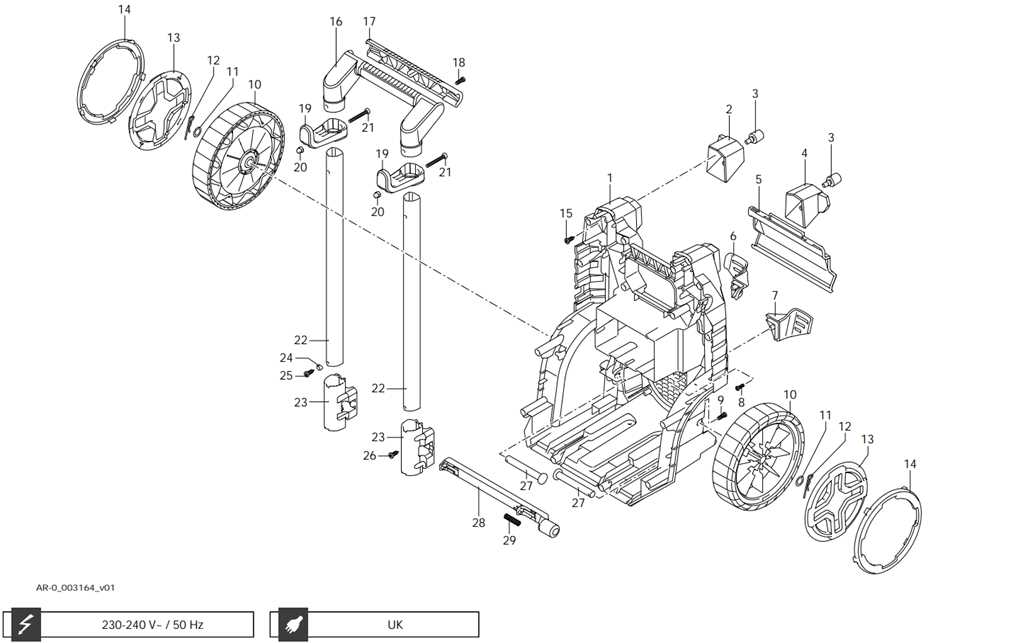 electric pressure washer parts diagram