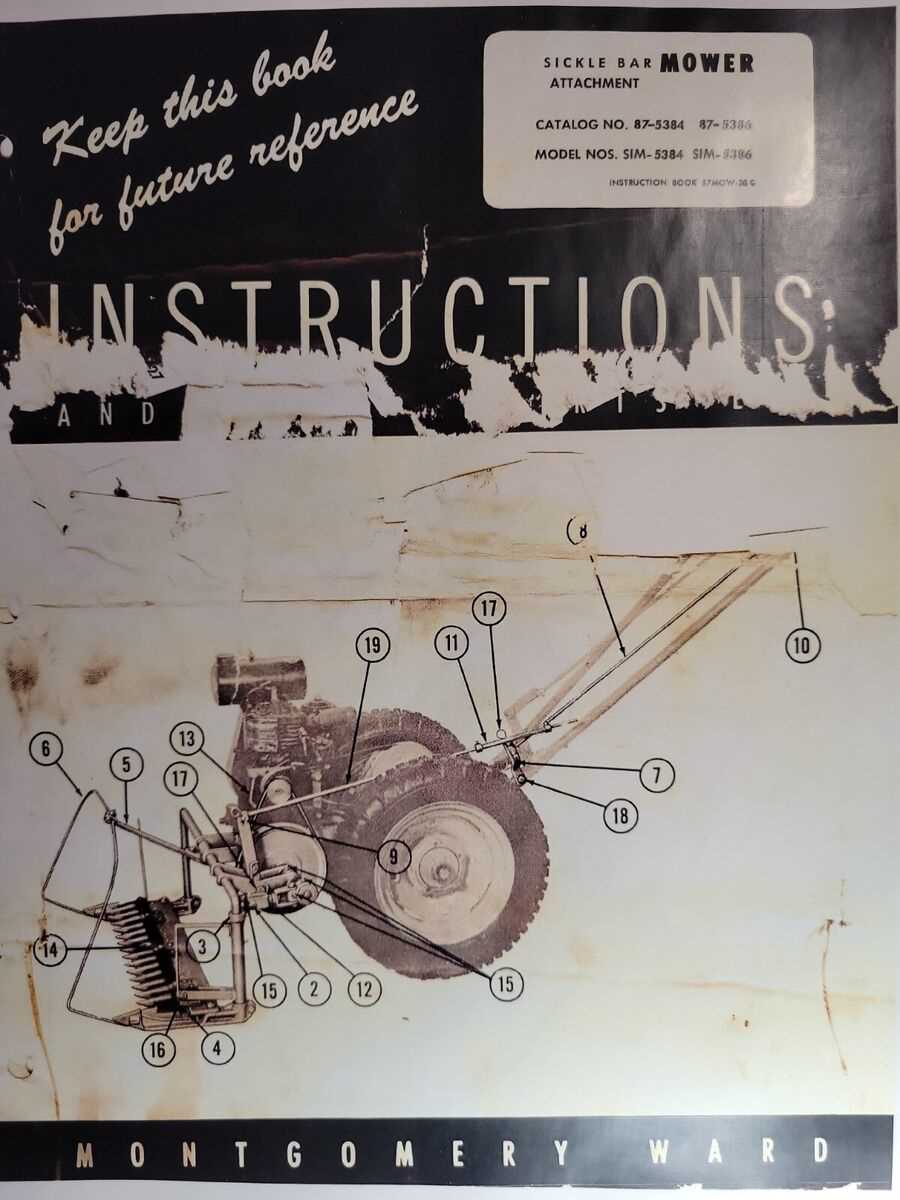 montgomery ward tiller parts diagram