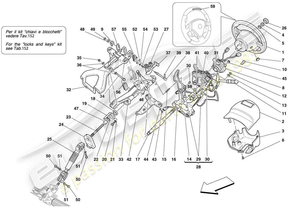 ford steering column parts diagram