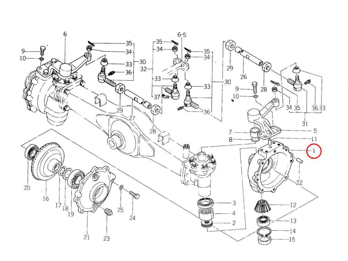 axle parts diagram