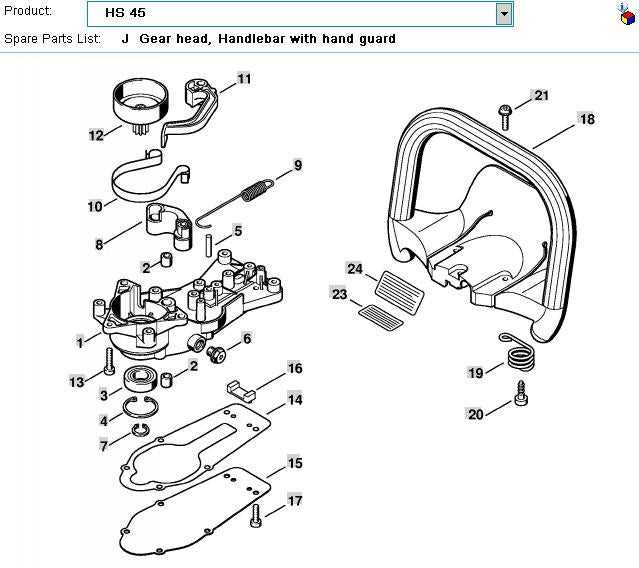 stihl fs90 parts diagram