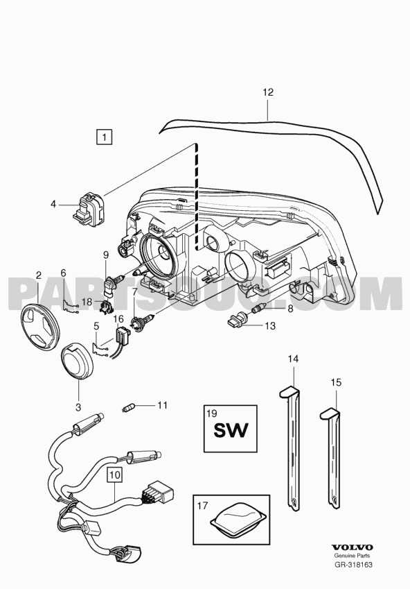 volvo xc90 parts diagram