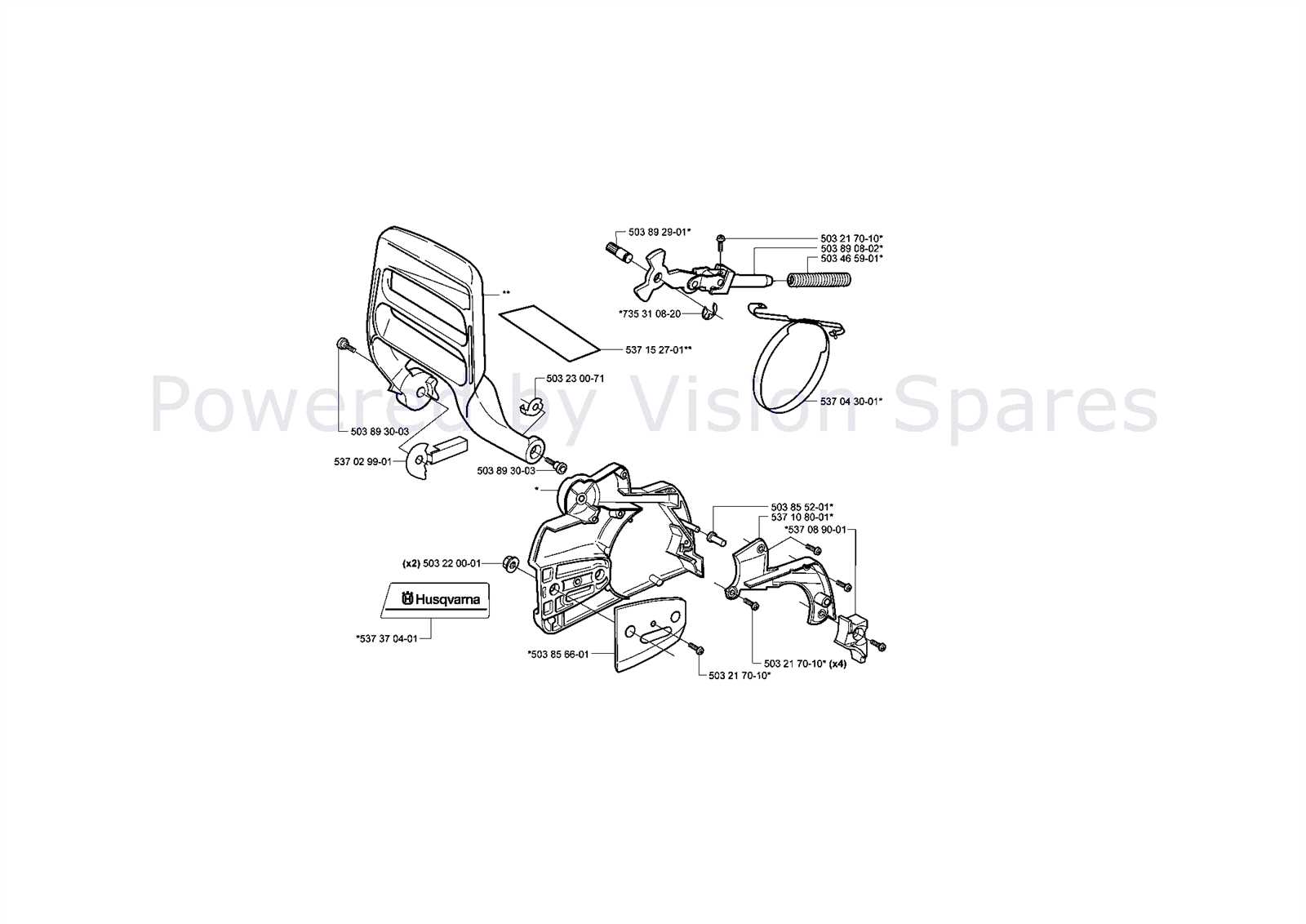 husqvarna 359 parts diagram