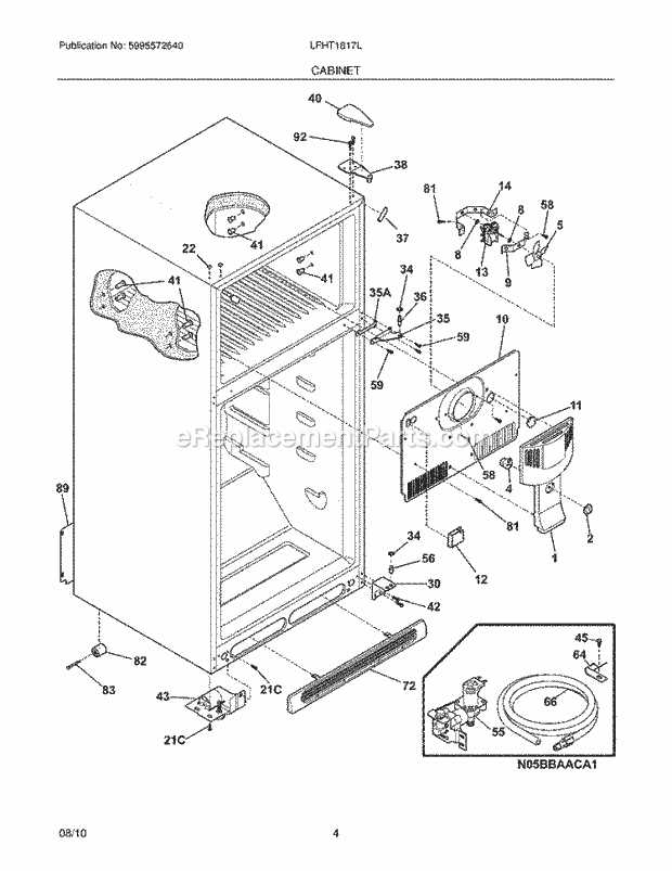 model frigidaire gallery refrigerator parts diagram