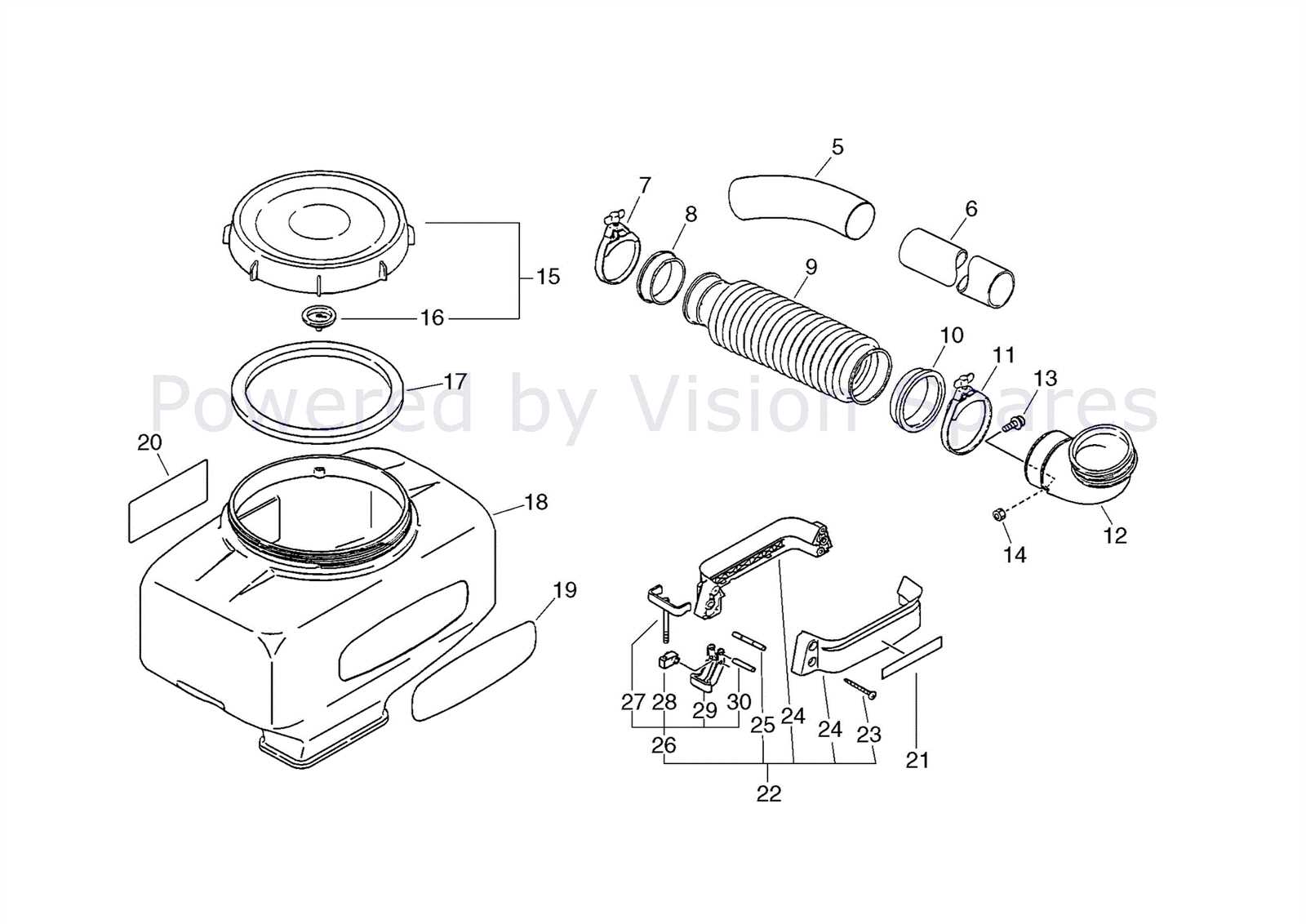 echo blower parts diagram