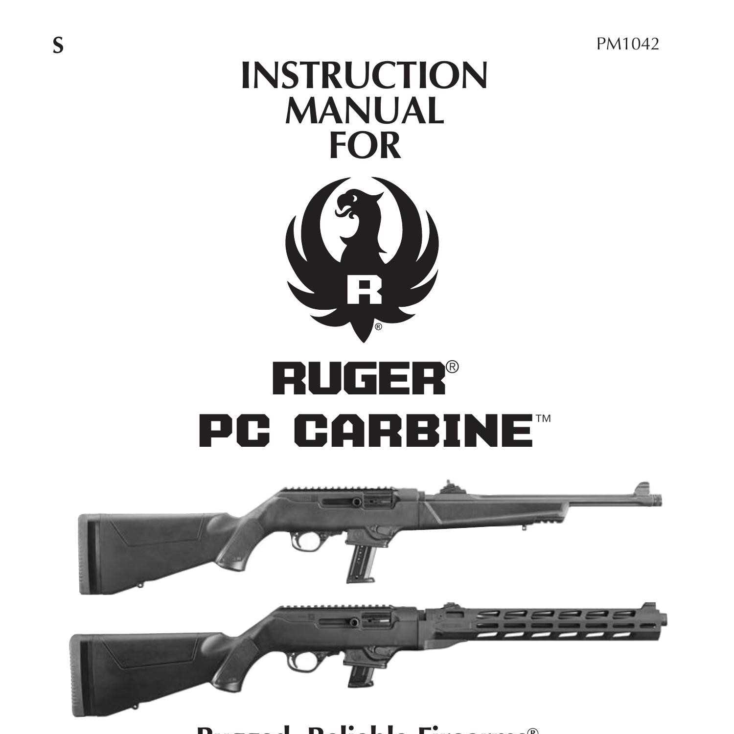 ruger pc carbine parts diagram