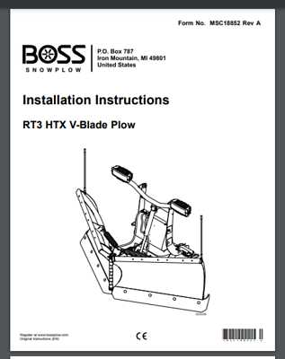 boss rt3 v plow parts diagram