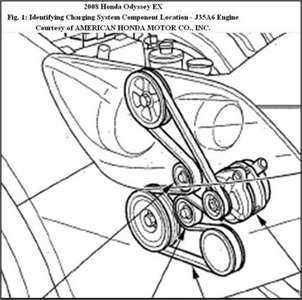 2007 honda odyssey engine parts diagram