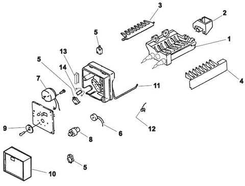 ge ice maker parts diagram