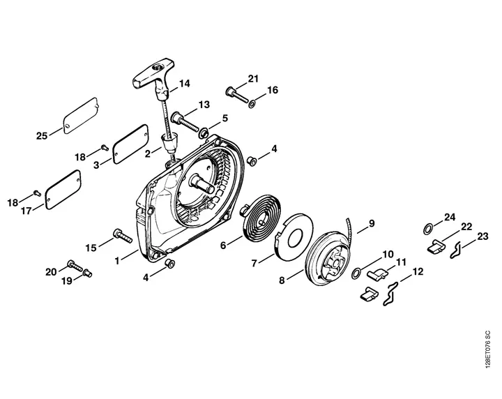 stihl 034 parts diagram